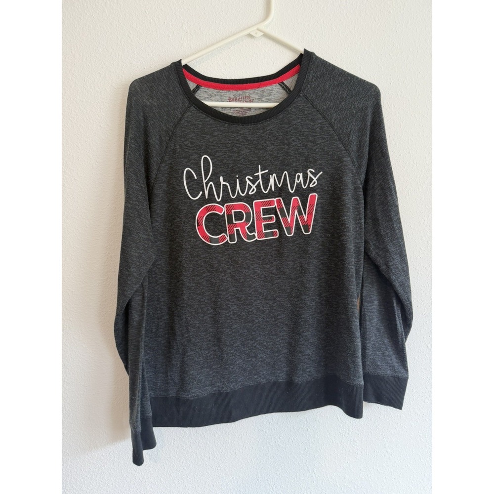 Christmas Holiday Sleep Shirt Gray Size Small